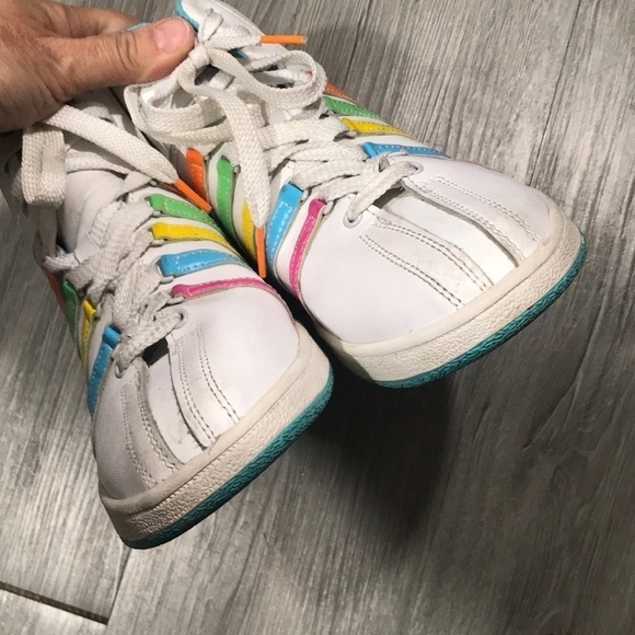 K-Swiss Varsity Rainbow Stripe Hi -Tops size 7 - Picture 4 of 7